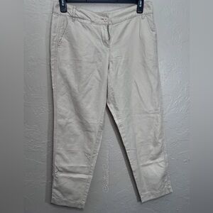Ann Taylor Loft Linen And Cotton Blend Pants Size 4